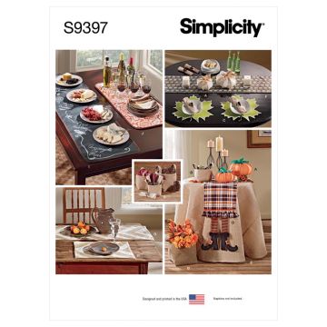 Simplicity Sewing Pattern 9397 (OS) - Autumn Table Accessories One Size SS9397OS One Size