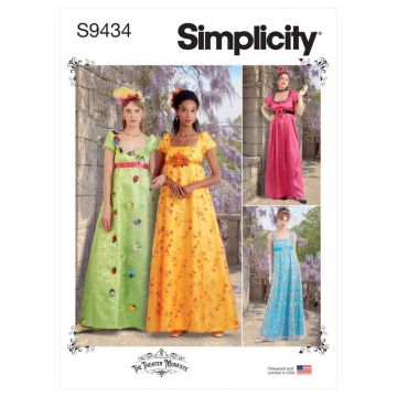 Simplicity Sewing Pattern 9434 (AA) - Misses & Womens Dresses 10-18