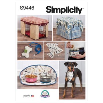 Simplicity Sewing Pattern 9446 (OS) - Pet Crate Covers One Size