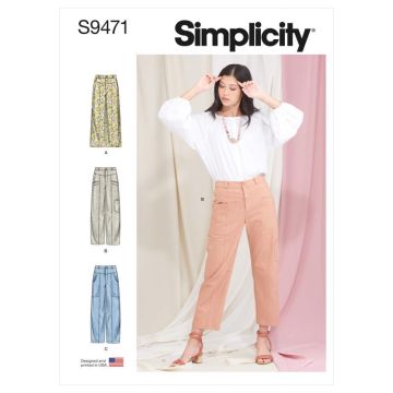 Simplicity Sewing Pattern 9471 (U5) - Misses Pants 16-24