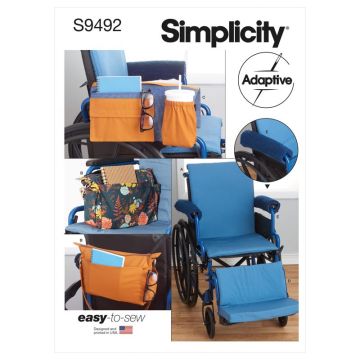 Simplicity Sewing Pattern 9492 (OS) - Wheelchair Accessories One Size