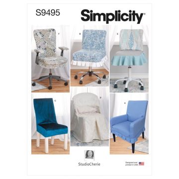 Simplicity Sewing Pattern 9495 (OS) - Chair Slipcovers One Size