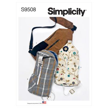 Simplicity Sewing Pattern 9508 (AA) - Sling Bags One Size