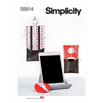 Simplicity Sewing Pattern 9514 (AA) - Tech Accessories One Size