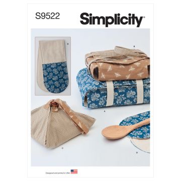 Simplicity Sewing Pattern 9522 (OS) - Casserole Carrier & Oven Mitt