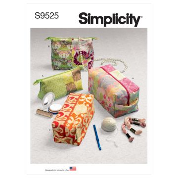 Simplicity Sewing Pattern 9525 (OS) - Zippered Cases One Size