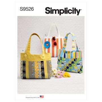 Simplicity Sewing Pattern 9526 (OS) - Handbags One Size
