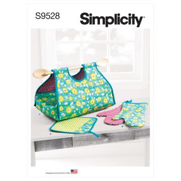 Simplicity Sewing Pattern 9528 (OS) - Pot Holder, Mitt & Casserole Carrier