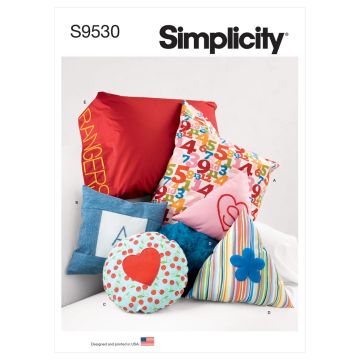 Simplicity Sewing Pattern 9530 (OS) - Pillows & Pillow Case One Size