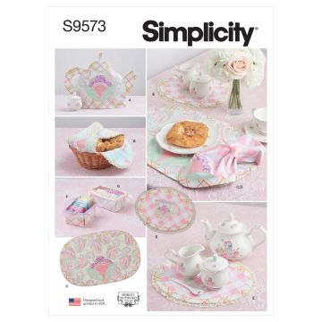 Simplicity Sewing Pattern 9573 (OS) - Tabletop Accessories One Size