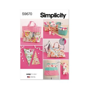 Simplicity Sewing Pattern 9670 (OS) Sewing Room Accessories  One Size