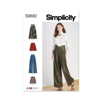 Simplicity Sewing Pattern 9682 (R5) Misses' Skirt, Pants, Shorts  14-22