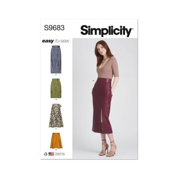 Simplicity Sewing Pattern 9683 (K5) Simplicity Misses' Skirts  8-16