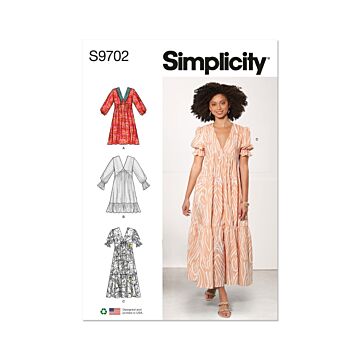Simplicity Sewing Pattern 9702 (K5) Misses' Empire Dress  8-16