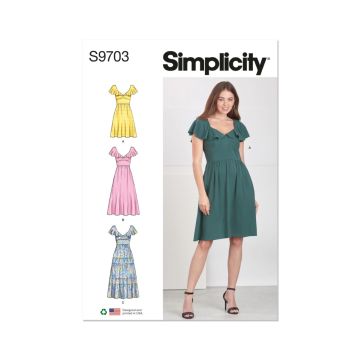 Simplicity Sewing Pattern 9703 (D5) Misses' Dresses  4-12