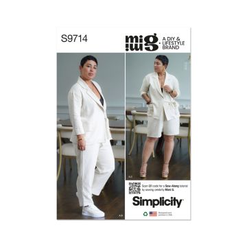 Simplicity Sewing Pattern 9714 (K5) Jacket & Pants by Mimi G Style  8-16