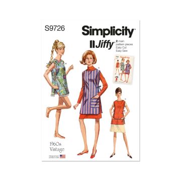 Simplicity Sewing Pattern 9726 (OS) Misses' Vintage Apron or Cover-up  OS