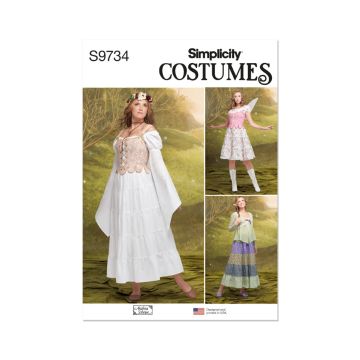 Simplicity Sewing Pattern 9734 (K5) Costumes Andrea Schewe Designs  8-16