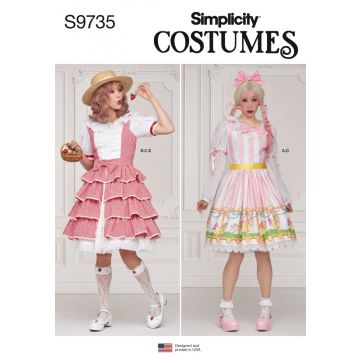 Simplicity Sewing Pattern 9735 (D5) Misses' Costume  4-12