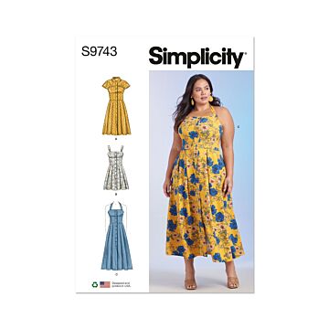 Simplicity Sewing Pattern 9743 (W2) Women's Dresses  20W-28W