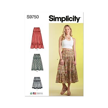 Simplicity Sewing Pattern 9750 (K5) Misses' Skirt in Three Lengths  8-16