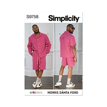 Simplicity Sewing Pattern 9758 (AA) Shirts & Shorts Norris Danta Ford  34-42