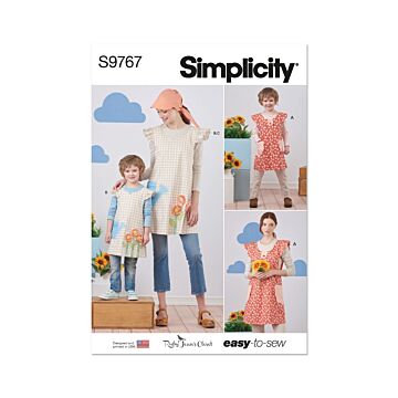 Simplicity Sewing Pattern 9767 (A) Apron & Scarf Hat by Ruby Jeans Closet  S-L