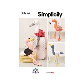 Simplicity Sewing Pattern 9774(OS) Decorative Plush Birds Carla Reiss Design  OS