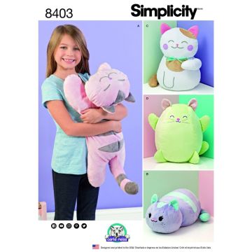 Simplicity Sewing Pattern 8403 (OS) - Stuffed Kitties One Size SS8403.OS One Size