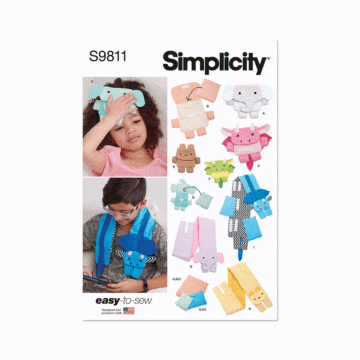 Simplicity Sewing Pattern 9811 (OS) Childrens Warm & Cool Packs & Cover  ONE SIZE