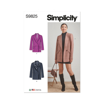 Simplicity Sewing Pattern 9825 (K5) Misses' Jackets  8-10-12-14-16