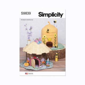 Simplicity Sewing Pattern 9839 (OS) Critter Houses by Carla Reiss Design  ONE SIZE