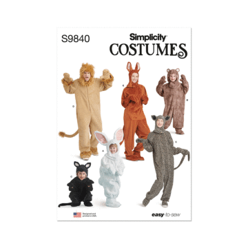 Simplicity Sewing Pattern 9840 (AA) Children's and Adult's Costumes  3-4-5-6-7-8