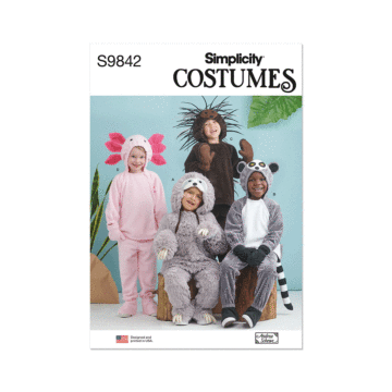 Simplicity Sewing Pattern 9842 (A) Costumes by Andrea Schewe Designs  3-4-5-6-7-8