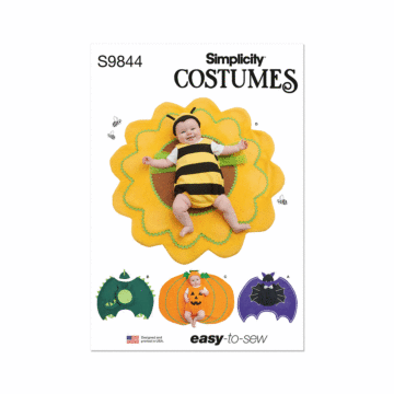 Simplicity Sewing Pattern 9844 (A) Babies' Costumes  XS-S-M-L