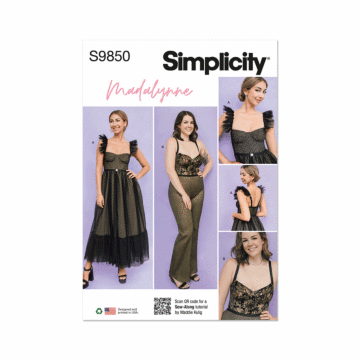 Simplicity Sewing Pattern 9850 (AA) Dress Jumpsuit Madalynne Intimates  XS-S-M-L-XL