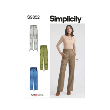 Simplicity Sewing Pattern 9852 (K5) Misses' Pants and Belt  8-10-12-14-16