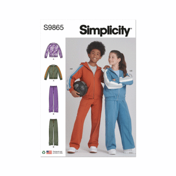 Simplicity Sewing Pattern 9865 (A) Girls & Boys Jacket & Pants  7-8-10-12-14