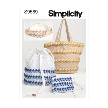 Simplicity Sewing Pattern 9589 (OS) - Fabric Chain Embellished Accessories