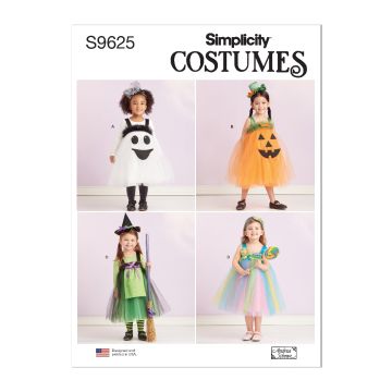 Simplicity Sewing Pattern 9625 (A) - Toddlers Tulle Costumes 6m-4y