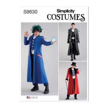 Simplicity Sewing Pattern 9630 (AA) - Mens Costume Coats 34-42