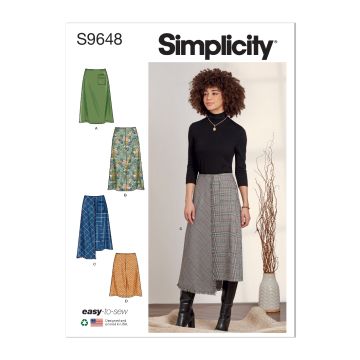 Simplicity Sewing Pattern 9648 (K5) - Misses Skirts 8-16