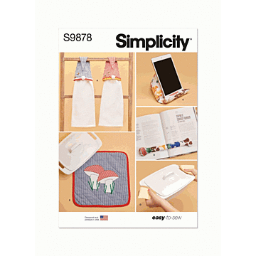 Simplicity Sewing Pattern 9878 (OS) Kitchen Accessories  ONE SIZE