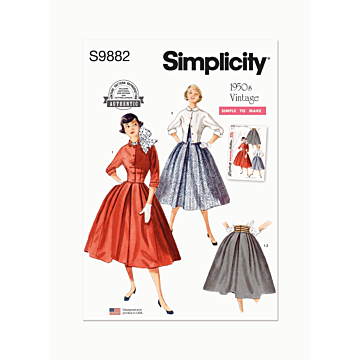 Simplicity Sewing Pattern 9882 (U5) Misses Skirt and Jacket  16-24