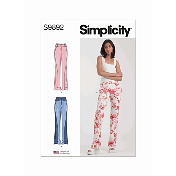 Simplicity Sewing Pattern 9892 (K5) Misses Jeans  8-16