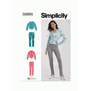 Simplicity Sewing Pattern 9895 (W2) Miss & Women Jacket & Leggings  20W-28W