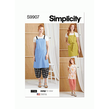 Simplicity Sewing Pattern 9907 (A) Miss Aprons By Elaine Heigl Designs  XS-XXL