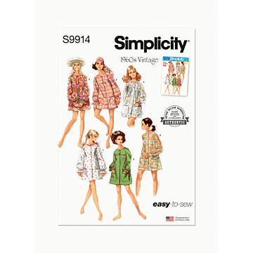 Simplicity Sewing Pattern 9914 (A) Misses Beach Cover-Up and Robe  S-L