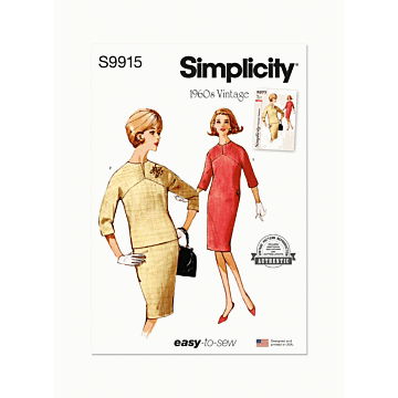 Simplicity Sewing Pattern 9915 (K5) Misses Dresses  8-16