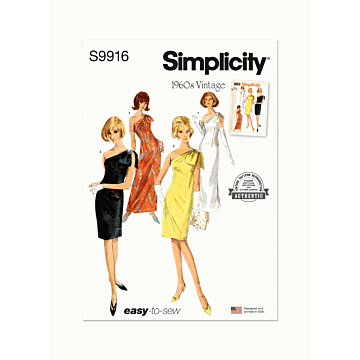 Simplicity Sewing Pattern 9916 (H5) Misses Dress in Two Lengths  6-14